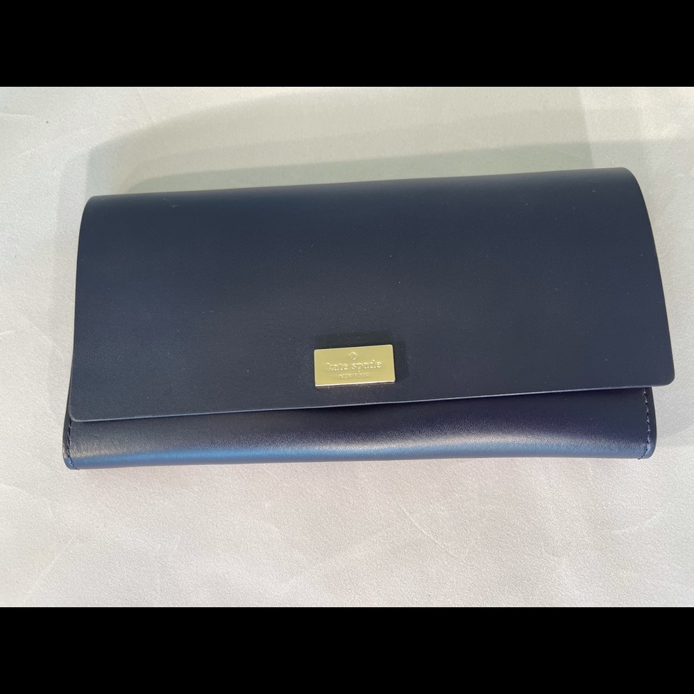 Blue outside and red inside wallet